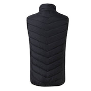 Unisex Heated Down Vest – USB Rechargeable Warmth - Black / L