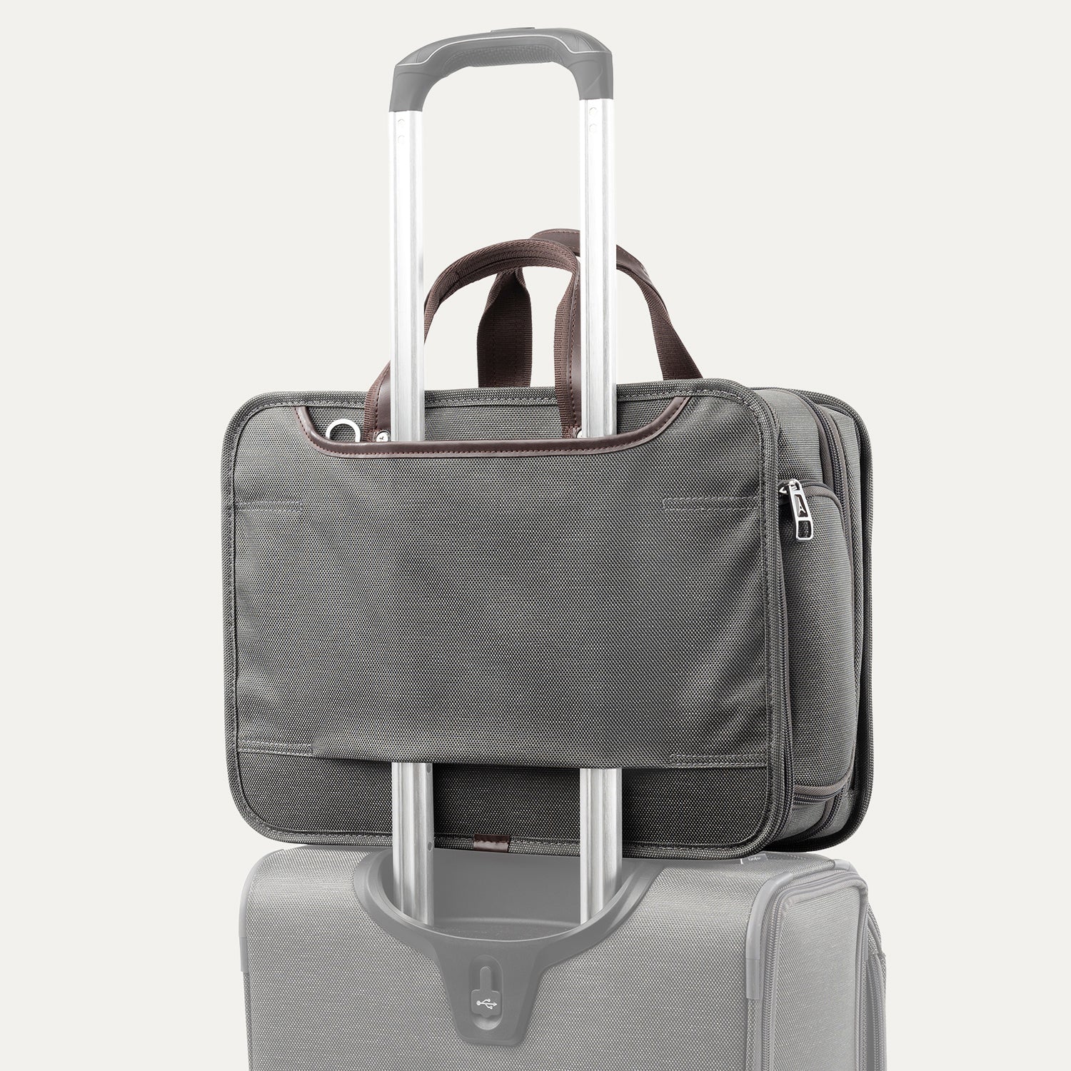 Travelpro Platinum Elite Expandable Business Brief - Vintage Grey