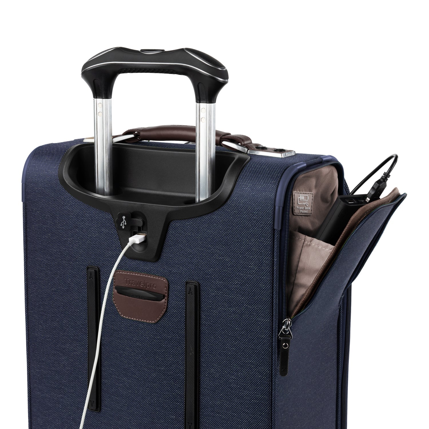 Travelpro Platinum Elite 21" Expandable Carry On Spinner - True Navy