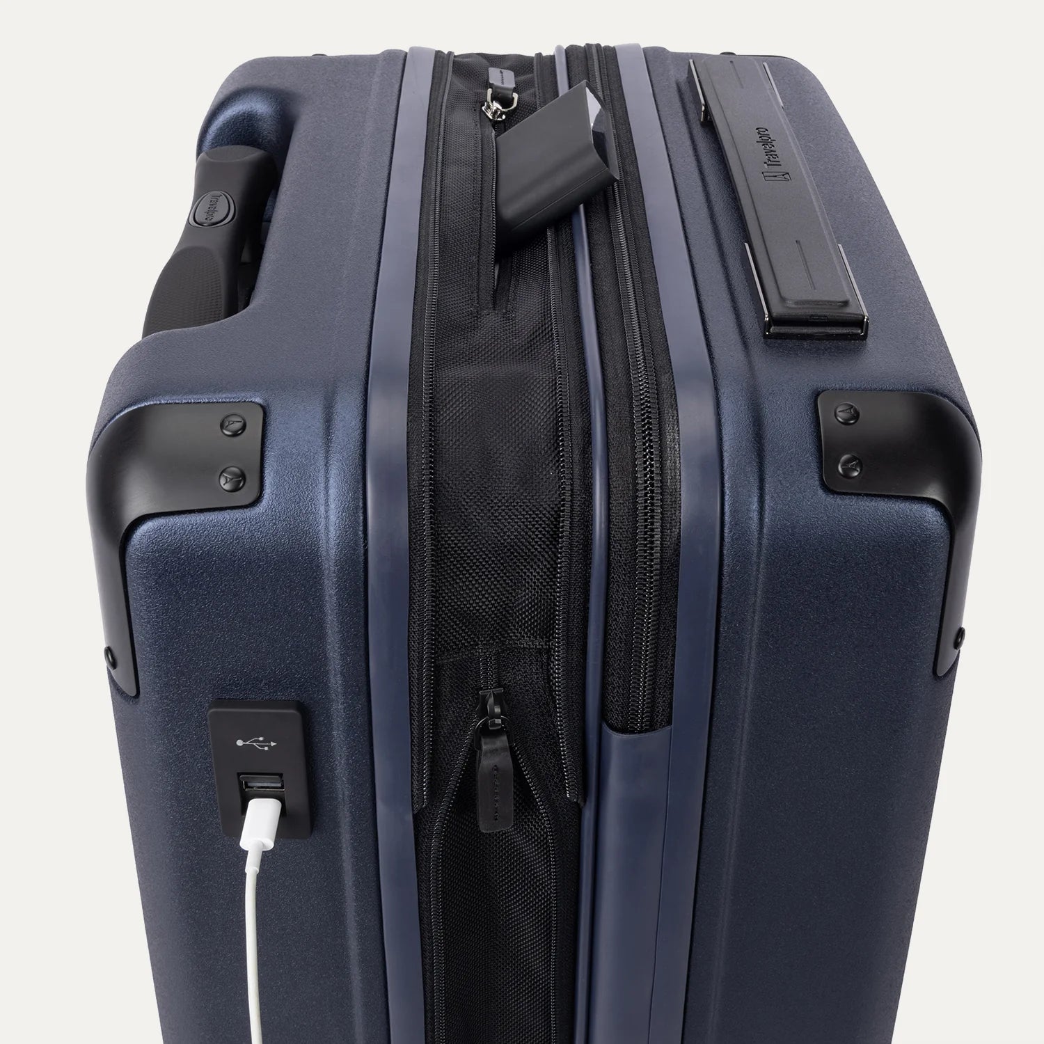 Travelpro Platinum Elite V2 Hardside  Compact Carry-On Expandable Spinner -Aviator Navy