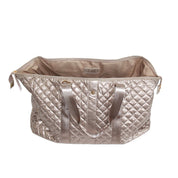 Lemonbella Diamond Weekender Duffle Travel Bag Champagne Gold