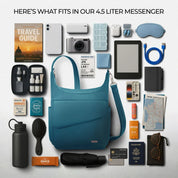 Travelon Anti-Theft Classic Messenger Bag - Teal