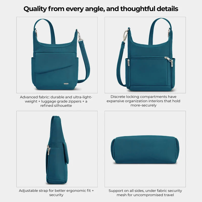 Travelon Anti-Theft Classic Messenger Bag - Teal