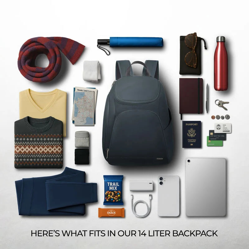Travelon Anti-theft Classic Backpack - Midnight Navy
