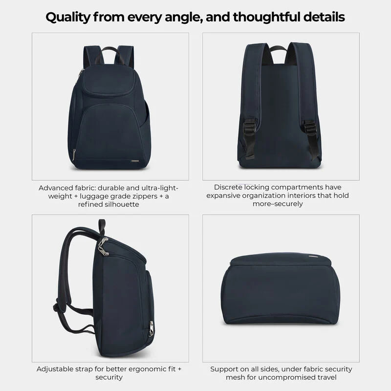 Travelon Anti-theft Classic Backpack - Midnight Navy