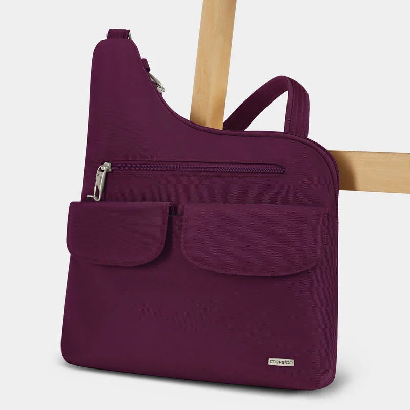 Travelon Anti-Theft Classic Crossbody - Burgundy