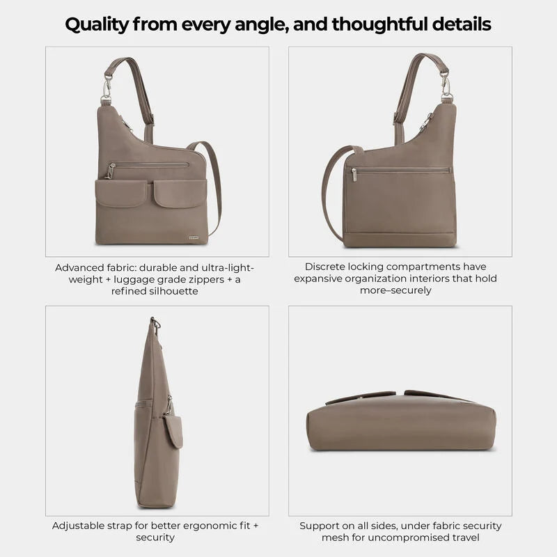 Travelon Anti-Theft Classic Crossbody - Hazelnut