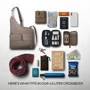 Travelon Anti-Theft Classic Crossbody - Hazelnut