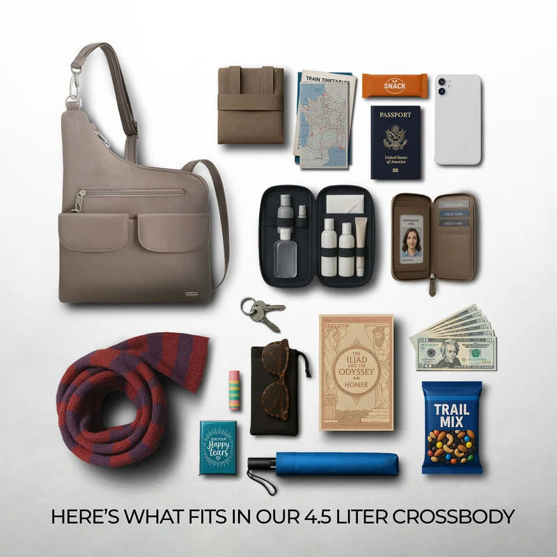 Travelon Anti-Theft Classic Crossbody - Hazelnut