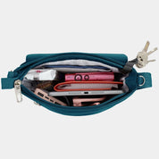 Travelon Anti-Theft Classic Mini Shoulder Bag- Teal