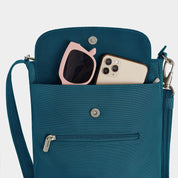 Travelon Anti-Theft Classic Mini Shoulder Bag- Teal