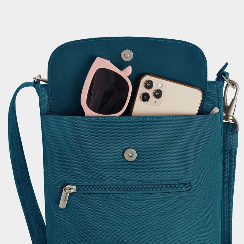 Travelon Anti-Theft Classic Mini Shoulder Bag- Teal