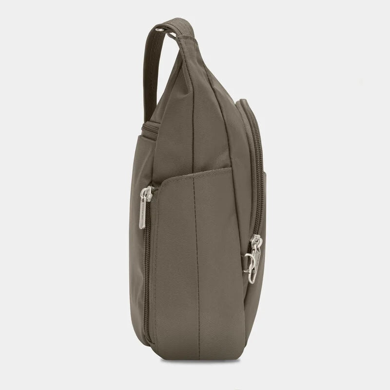 Travelon Anti-Theft Classic Crossbody Bucket Bag - Nutmeg