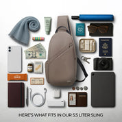 Travelon Anti-Theft Classic Sling Bag - Hazelnut