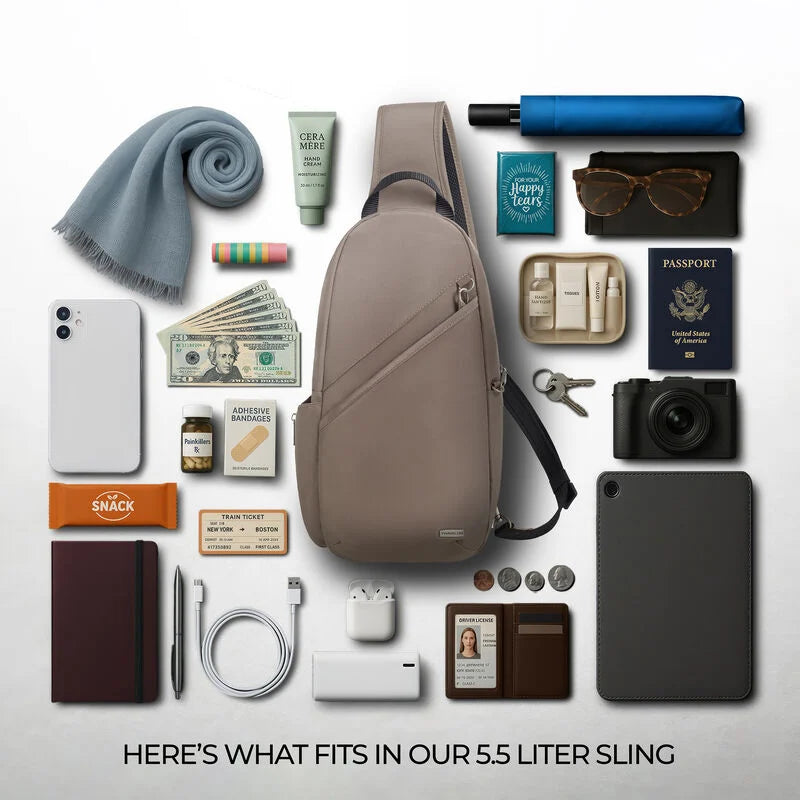 Travelon Anti-Theft Classic Sling Bag - Hazelnut