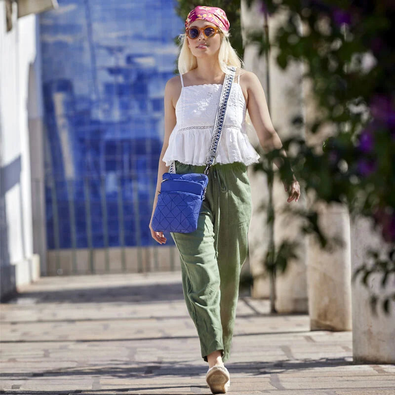 Travelon Anti-Theft Boho Slim Bag - Lush Blue