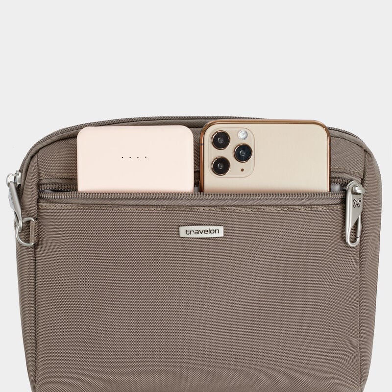 Travelon Anti-Theft Classic Convertible Crossbody and Waist Pack - Hazelnut