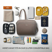 Travelon Anti-Theft Classic Convertible Crossbody and Waist Pack - Hazelnut