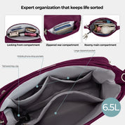 Travelon Anti-Theft Classic N/S Crossbody - Burgundy