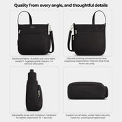 Travelon Anti-Theft North/South Crossbody - Black