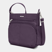 Travelon Anti-Theft North/South Crossbody Purple