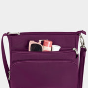 Travelon Anti-Theft Classic N/S Crossbody - Burgundy