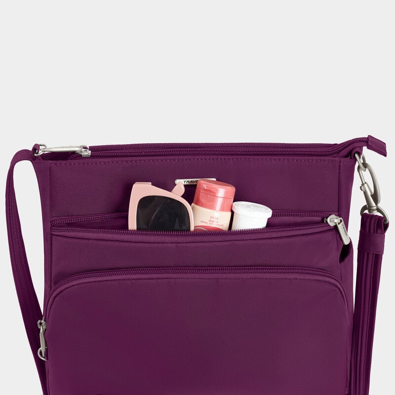 Travelon Anti-Theft Classic N/S Crossbody - Burgundy