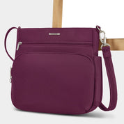 Travelon Anti-Theft Classic N/S Crossbody - Burgundy
