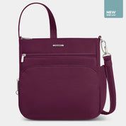 Travelon Anti-Theft Classic N/S Crossbody - Burgundy