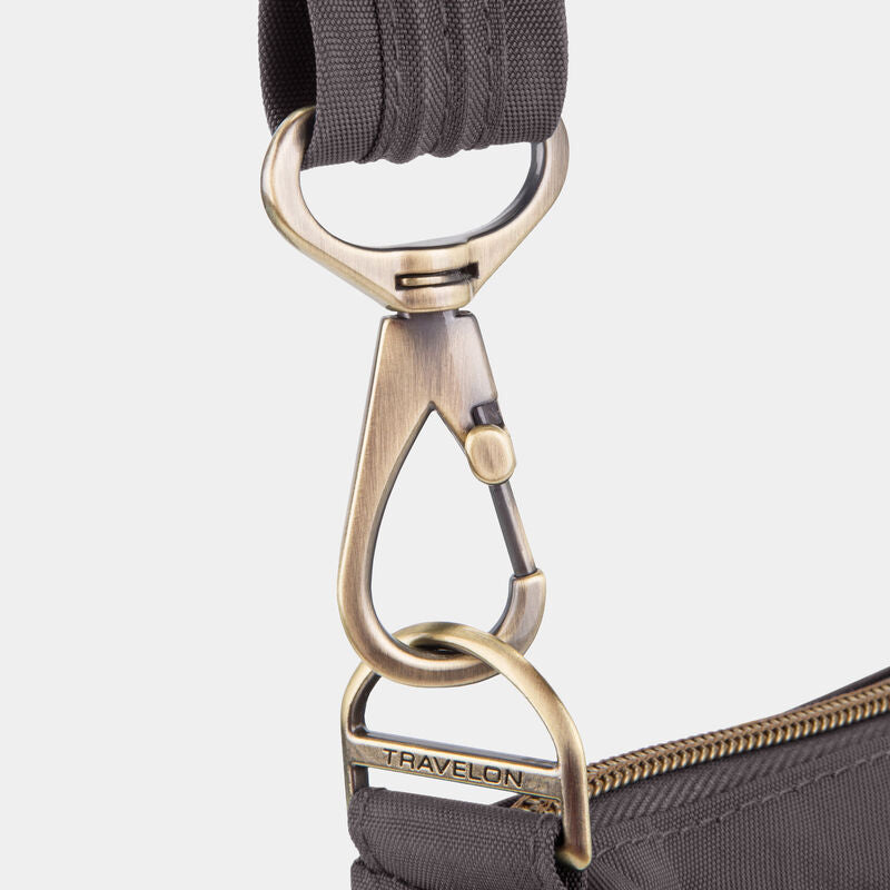 Travelon Anti-Theft Signature 3 Compartment Crossbody - Smoke
