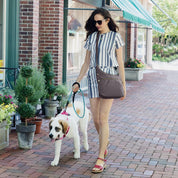 Travelon Anti-Theft Signature 3 Compartment Crossbody- Nutmeg