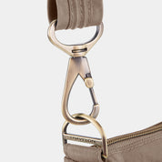 Travelon Anti-Theft Signature 3 Compartment Crossbody- Nutmeg