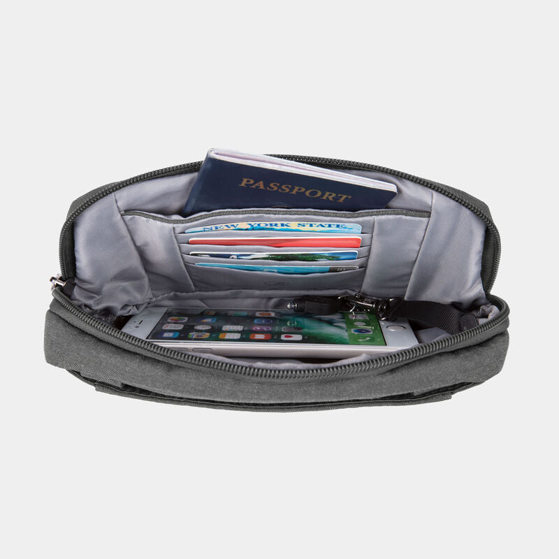 Travelon Anti-Theft Metro Convertible Small Crossbody - Grey Heather