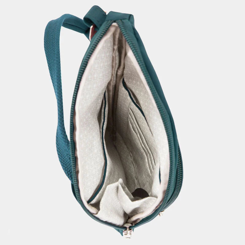 Travelon Anti-Theft Essentials Mini Asymmetric Crossbody - Peacock