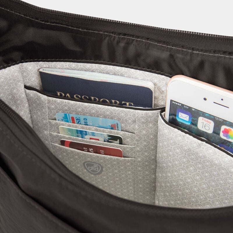 Travelon Anti-Theft Essentials East/West Small Hobo - Black