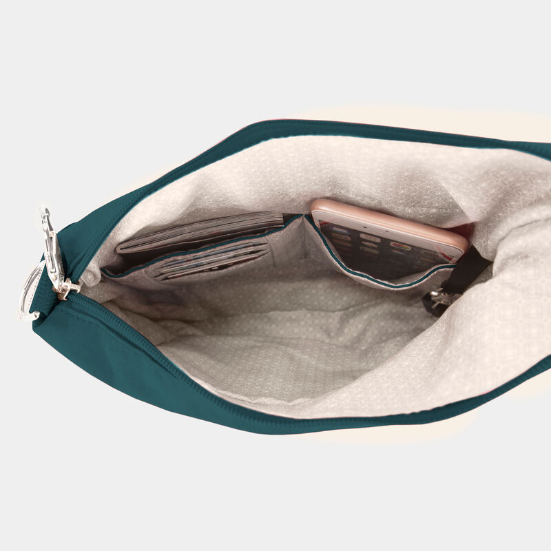 Travelon Anti-theft Essentials North/South Asymmetric Crossbody - Peacock