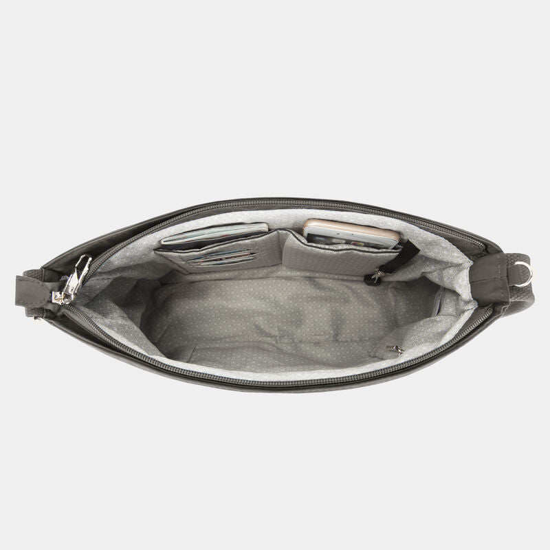 Travelon Anti-Theft Essentials Patch Pocket Crossbody - Smoke