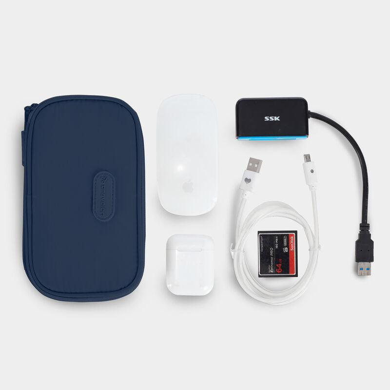 Travelon 2-In-1 Travel Jewelry & Tech Organizer - Navy