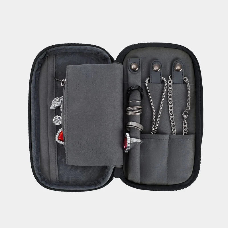 Travelon 2-In-1 Travel Jewelry & Tech Organizer - Black