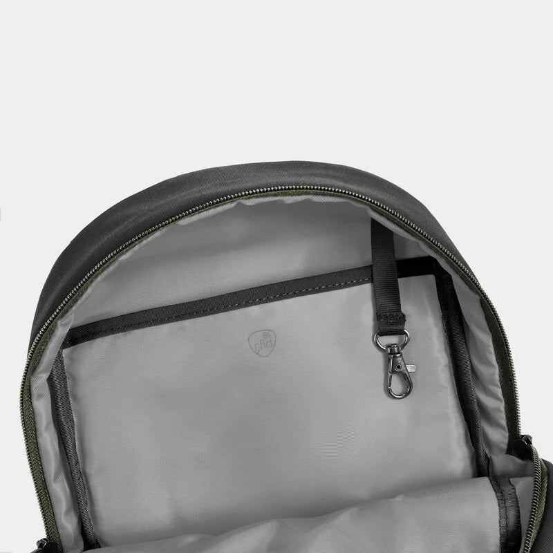 Travelon Voyages Anti-Theft Small Backpack with XL Water Bottle Pocket - Black