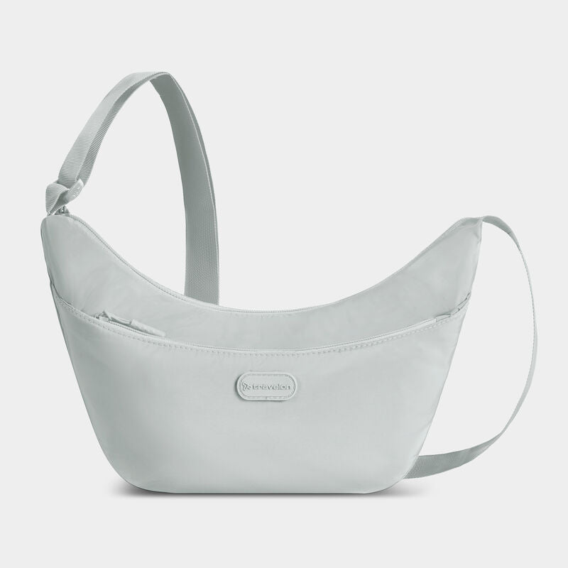 Travelon Slouchy Crossbody - Platinum