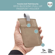 Travelon RFID Blocking Pull-Up Passport Holder - Sable
