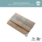 Travelon RFID Blocking Flap Closure Passport Case - Sable