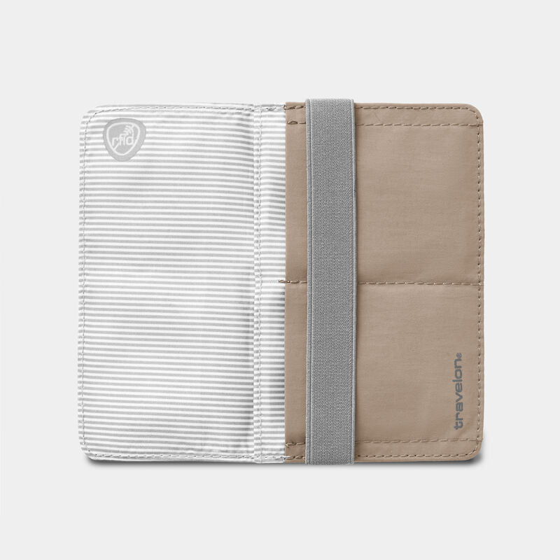 Travelon RFID Blocking Flap Closure Passport Case - Sable
