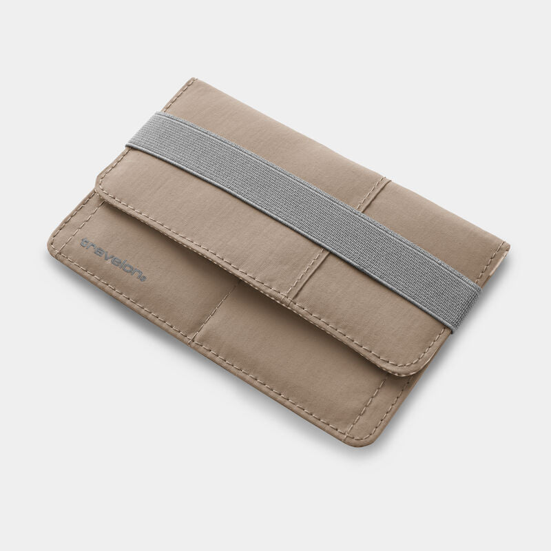 Travelon RFID Blocking Flap Closure Passport Case - Sable