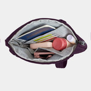 Travelon Runways Anti-Theft Slim Asymmetric Crossbody - Plum