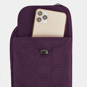 Travelon Runways Anti-Theft Slim Asymmetric Crossbody - Plum