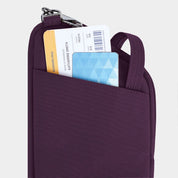 Travelon Runways Anti-Theft Slim Asymmetric Crossbody - Plum
