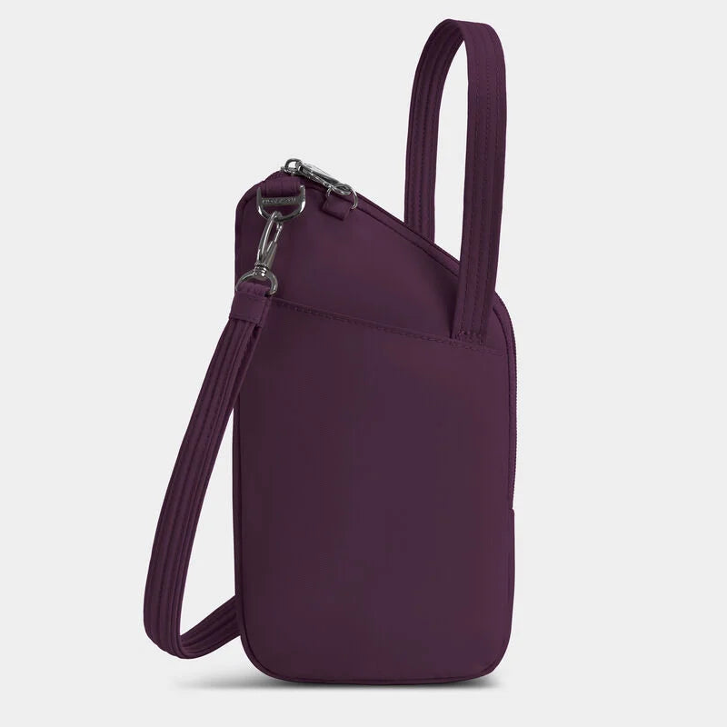 Travelon Runways Anti-Theft Slim Asymmetric Crossbody - Plum