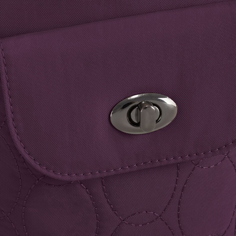 Travelon Runways Anti-Theft Slim Asymmetric Crossbody - Plum